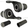 1 Pair Bicycle Twist Grip Gear Shifters 3X7 Speed DIP Compatible for Mountain Bike and 1 Pair Non-Slip Rubber Bike Handle Bar Grip view 2