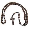 12pcs of Plastic Flower Rose Bead Rope Rosary Knotted Cord Rosario Rosary view 1