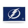 Rico Industries NHL Hockey Tampa Bay Lightning Blue 3' x 5' Banner Flag Single Sided - Indoor or Outdoor - Home Dcor view 1