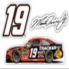 Martin Truex Jr. NASCAR #19 3 Pack Laser Cut Decal view 1