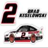 Brad Keselowski NASCAR #2 3 Pack Laser Cut Decal view 1
