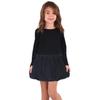 The Season Essentials Kidsy Toddler Baby Girls Embroidery Bubble Skirt  Peruvian Pima Cotton, Balloon Skirt, Elastic Waist, Pull-On, Solid Colors, Midnight, 2 view 2