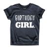Birthday Girl Shirt Girls Birthday tee Outfit Toddler Baby 1st 2nd 3rd 4th 5th 6th 7th (Charcoal Black, 7 Years) view 1
