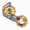 SwishTi Road Cyclocross Gravel Bicycle Bike Rear Derailleur Oversized Pulley Wheel System Cage OSPW for Sram eTap 11 Speed use (Gold) view 4