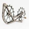 SwishTi Road Cyclocross Gravel Bicycle Bike Rear Derailleur Oversized Pulley Wheel System Cage OSPW for Sram eTap 11 Speed use (Gray) view 1