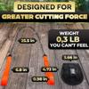 Rope Saw for Tree Limbs - Pocket Chainsaw for Survival with Bag | Stainless Steel 25" Folding Tree Saw with Bi-Directional Teeth, Essential for Camping Gear, Survival Gear Great Valentines Day Gift view 2