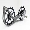 SwishTi Road Cyclocross Gravel Bicycle Bike Rear Derailleur Oversized Pulley Wheel System Cage OSPW for Sram eTap 11 Speed use (Black) view 1