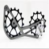 SwishTi Road Cyclocross Gravel Bicycle Bike Rear Derailleur Oversized Pulley Wheel System Cage OSPW for Sram eTap 11 Speed use (Black) view 2