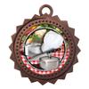 10 PK of Chef Cooking Bronze Medals Trophy Award with Neck Ribbons D03-FCL453 view 1