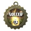 10 PK of Soccer Gold Medals Trophy Award with Neck Ribbons D03-EG180 view 1