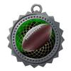 10 PK of Football Silver Medals Trophy Award with Neck Ribbons D03-FCL475 view 1