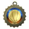 10 PK of Basketball Gold Medals Trophy Award with Neck Ribbons D03-D10 view 1