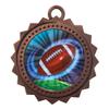 10 PK of Football Bronze Medals Trophy Award with Neck Ribbons D03-MY422 view 1