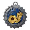 10 PK of Soccer Silver Medals Trophy Award with Neck Ribbons D03-EG46 view 1