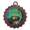 10 PK of Fantasy Football Bronze Medals Trophy Award with Neck Ribbons D03-MY485 view 1