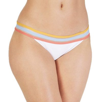 Hula Honey WHITE Juniors' Three Stripes You're Out Hipster Bottom, US X-Large
