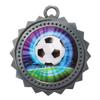 10 PK of Soccer Silver Medals Trophy Award with Neck Ribbons D03-MY446 view 1