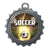 10 PK of Soccer Silver Medals Trophy Award with Neck Ribbons D03-EG180 view 1