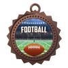 10 PK of Football Bronze Medals Trophy Award with Neck Ribbons D03-EG120 view 1