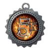 10 PK of Flame 5K Silver Medals Trophy Award with Neck Ribbons D03-EMFCL815 view 1