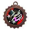 10 PK of Dance Bronze Medals Trophy Award with Neck Ribbons D03-FCL450 view 1