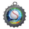 10 PK of Baseball Silver Medals Trophy Award with Neck Ribbons D03-MY401 view 1