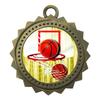 10 PK of Basketball Gold Medals Trophy Award with Neck Ribbons D03-FCL411 view 1