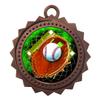 10 PK of Baseball Bronze Medals Trophy Award with Neck Ribbons D03-FCL408 view 1