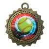 10 PK of Softball Gold Medals Trophy Award with Neck Ribbons D03-MY402 view 1