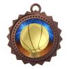 Express Medals Basketball Bronze Medals Trophy Award with Neck Ribbons D03-D10 (Pack of 10) view 1