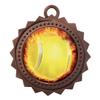 10 PK of Flame Tennis Bronze Medals Trophy Award with Neck Ribbons D03-EMFCL801 view 1