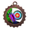 10 PK of Archery Bronze Medals Trophy Award with Neck Ribbons D03-FCL404 view 1