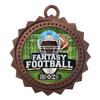 10 PK of Fantasy Football Bronze Medals Trophy Award with Neck Ribbons D03-EG100 view 1