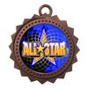 10 PK of Allstar Bronze Medals Trophy Award with Neck Ribbons D03-FCL402 view 1