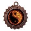 10 PK of Flame Martial Arts Bronze Medals Trophy Award with Neck Ribbons D03-EMFCL807 view 1