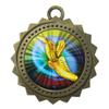 10 PK of Track Gold Medals Trophy Award with Neck Ribbons D03-MY450 view 1