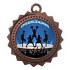 10 PK of Cheerleading Bronze Medals Trophy Award with Neck Ribbons D03-EG70 view 1