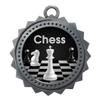 10 PK of Chess Silver Medals Trophy Award with Neck Ribbons D03-EG80 view 1