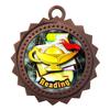 10 PK of Reading Bronze Medals Trophy Award with Neck Ribbons D03-FCL424 view 1