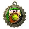 10 PK of Softball Gold Medals Trophy Award with Neck Ribbons D03-FCL547 view 1