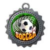 10 PK of Soccer Silver Medals Trophy Award with Neck Ribbons D03-FCL543 view 1