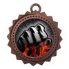 10 PK of Martial Arts Fist Bronze Medals Trophy Award with Neck Ribbons D03-FCL507 view 1