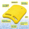 Junior Kickboard Buoy for Youth Children & Toddlers Swimming Aid & Exercise Training Board for Kids to Learn to Swim with Kick Boards in Pool BPA Free (Yellow) view 3