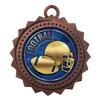 10 PK of Football Bronze Medals Trophy Award with Neck Ribbons D03-EG28 view 1