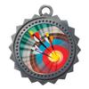 10 PK of Archery Silver Medals Trophy Award with Neck Ribbons D03-MY400 view 1