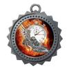 Express Medals Flame Track Silver Medals Trophy Award with Neck Ribbons D03-EMFCL810 (Pack of 10) view 1