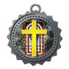 10 PK of Religious Silver Medals Trophy Award with Neck Ribbons D03-FCL528 view 1