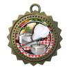 10 PK of Chef Cooking Gold Medals Trophy Award with Neck Ribbons D03-FCL453 view 1