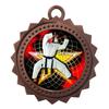 10 PK of Martial Arts Karate Bronze Medals Trophy Award with Neck Ribbons D03-FCL502 view 1