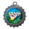 10 PK of Billiards Silver Medals Trophy Award with Neck Ribbons D03-MY409 view 1